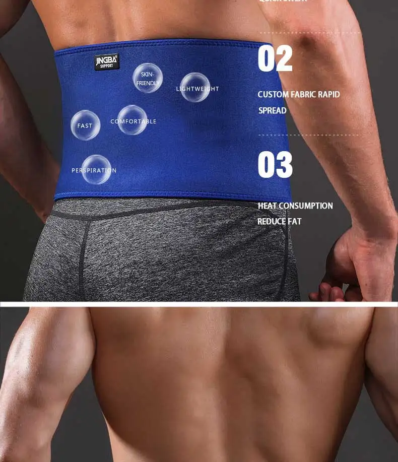 JINGBA поддержка талии триммер Slim fit брюшной пояс для похудения запотевающий в области талии мускуляционный абдоминал поддержка для талии спортивные защитные
