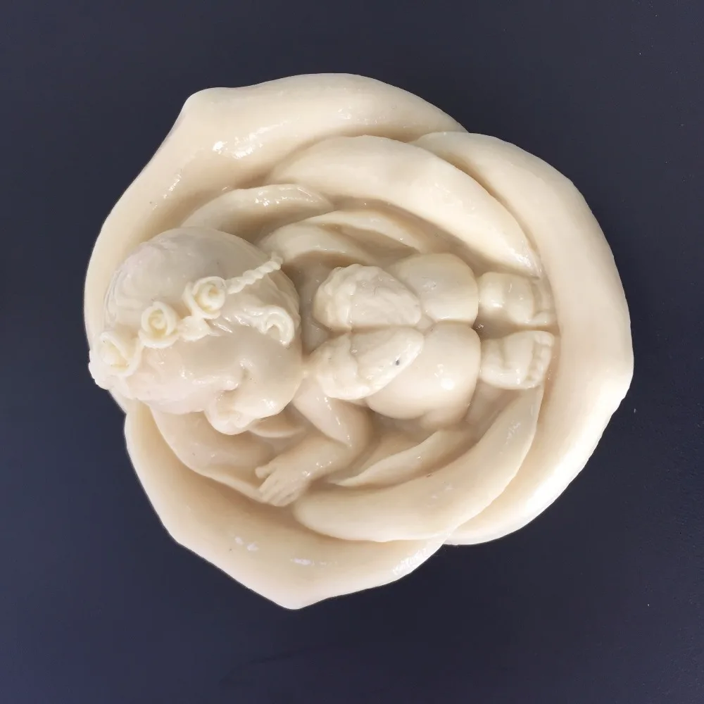 Baby Sink angel Silicone molds angel soap mold angels silicone soap molds angels silica gel die Aroma stone moulds candle mould