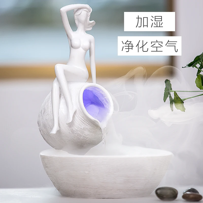 Украшение для дома фонтан Распыление Увлажнитель украшения внутри гостиной | Дом