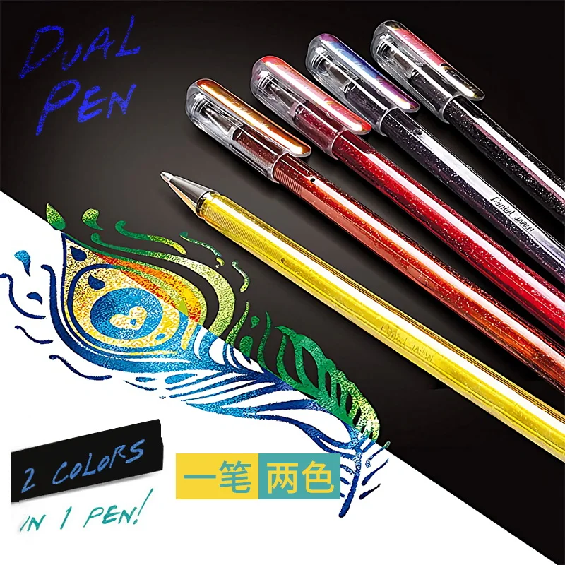 Pentel Hybrid Dual гель с металлическим эффектом Pen 1 0 мм скрапбукинг блестящие гелевые