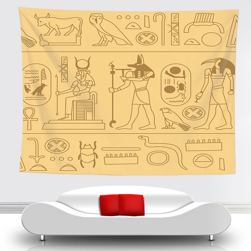 Настенный гобелен с изображением глаз Гора драп Мураль декор для колледжа