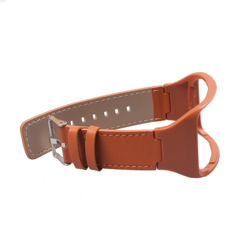 Brown Регулируемый металлический сменный фитнес-ремень для samsung gear S SM-R750 браслет стальной ремешок для samsung gear s R750 ремешок - Цвет: Brown