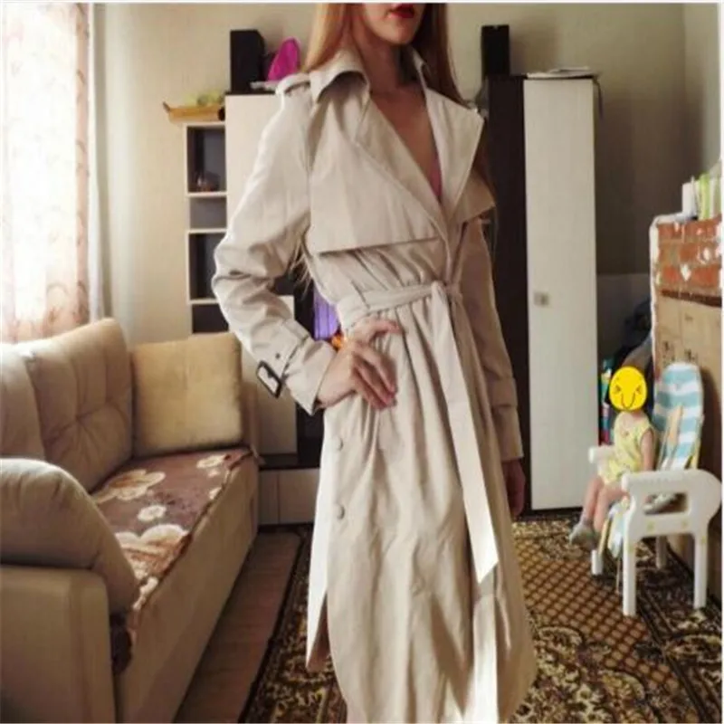 Женское шерстяное пальто зимнее модное однотонное двубортное облегающая