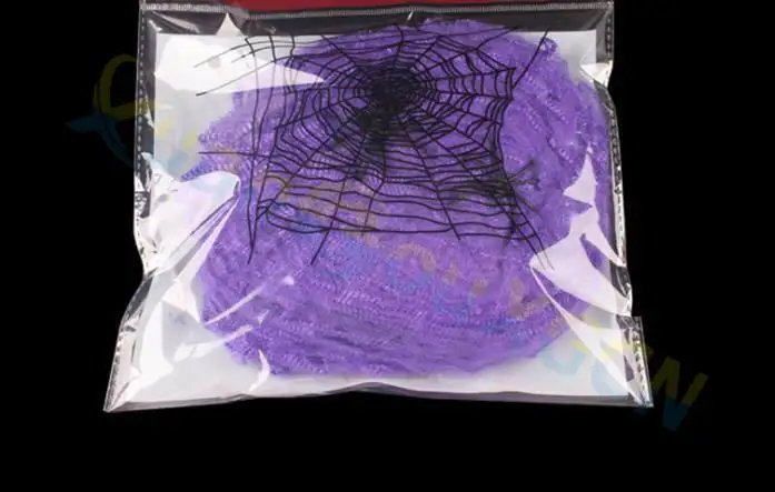 

Halloween Scary Party Scene Props White Stretchy Cobweb 20G Spider Web Horror Bar Haunted House layout Halloween Decoration