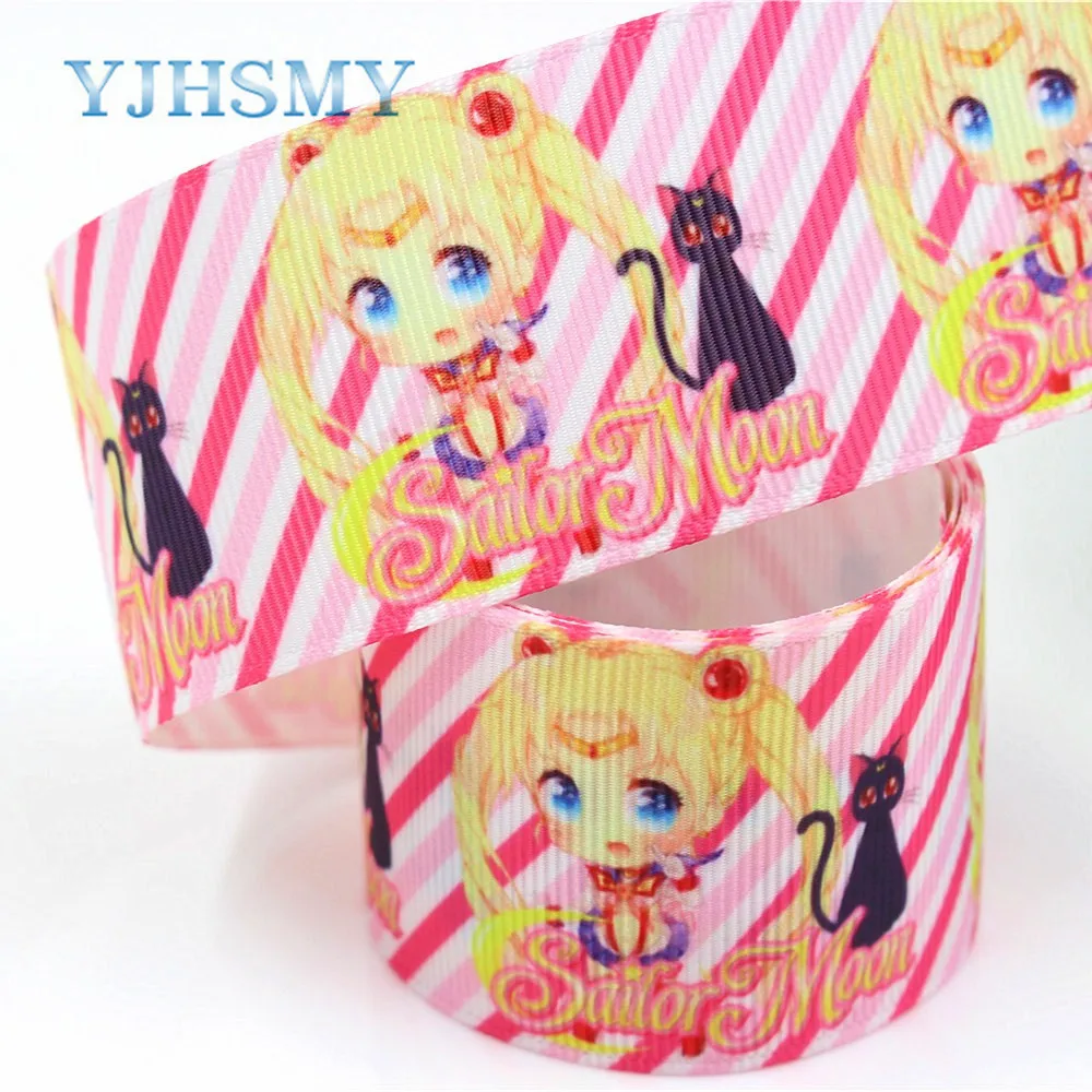 YJHSMY C 18409 534 38 мм 5 ярдов Мультяшные печатные корсажные ленты DIY ручная работа