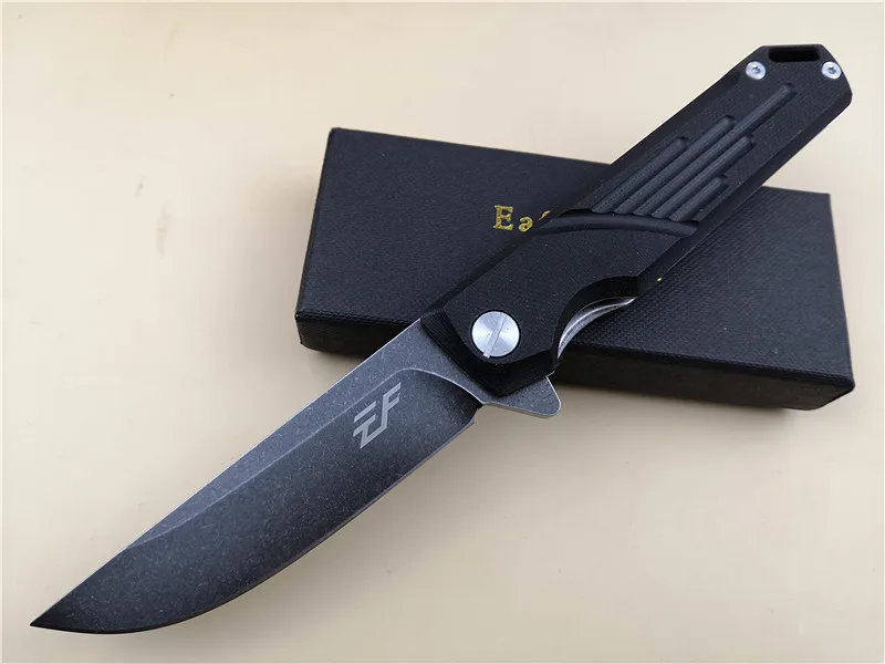 Eafengrow EF72 D2 вымытое лезвие G10 ручка шариковый подшипник Флиппер складной карманный нож для выживания охотничий инструмент для повседневного использования кухонный нож