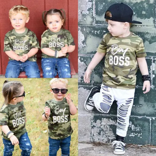 2019 камуфляжная одежда для новорожденных малышей мальчиков и девочек хлопковый