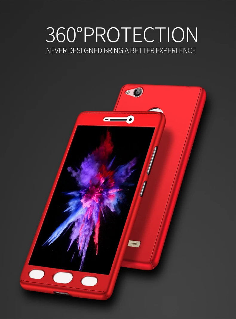 Коке на для Xiaomi Mi 8 Lite 360 Полный чехол защиты для Redmi Note 7 Pro 7A 6A 6 с закаленным стеклом.
