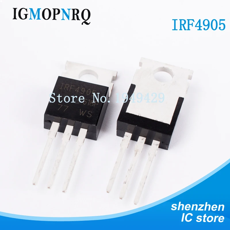 10 шт./лот IRF4905 IRF4905PBF TO 220 MOS FET P канал полевой эффект 74A 55V 200W Новый триодный
