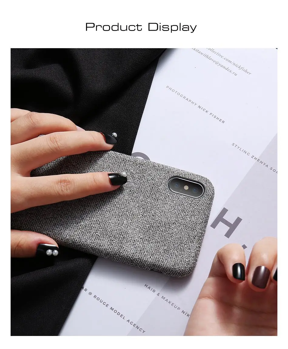 KISSCASE Pure Lightweight Case For iPhone XS Max Cover Ultra Thin Soft Cloth Shell For iPhone 6S 6 7 8 Plus X XR 11 Pro Max Case