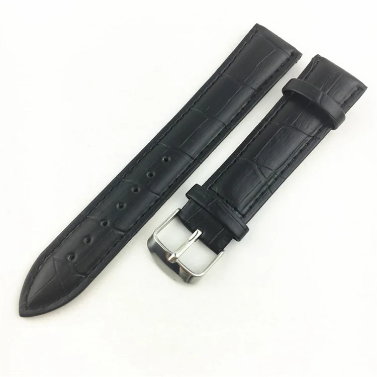Часы из искусственной кожи с черным коричневым кожаным полым ремешком для часов