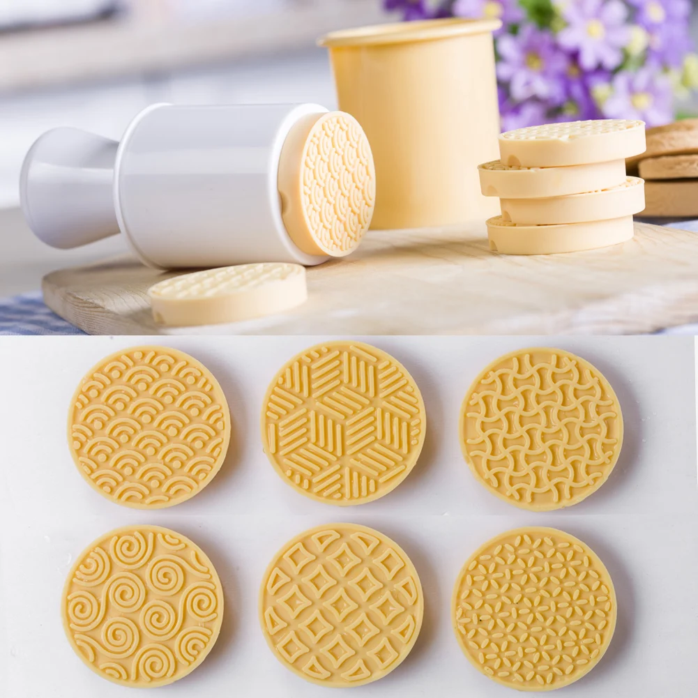 Фирменная Новинка 6 шт./компл. елки Cookie резак формы 3D мультфильм штамп узор Sugarcraft Кондитерские печенье, фондан, пирог выпечки Плесень