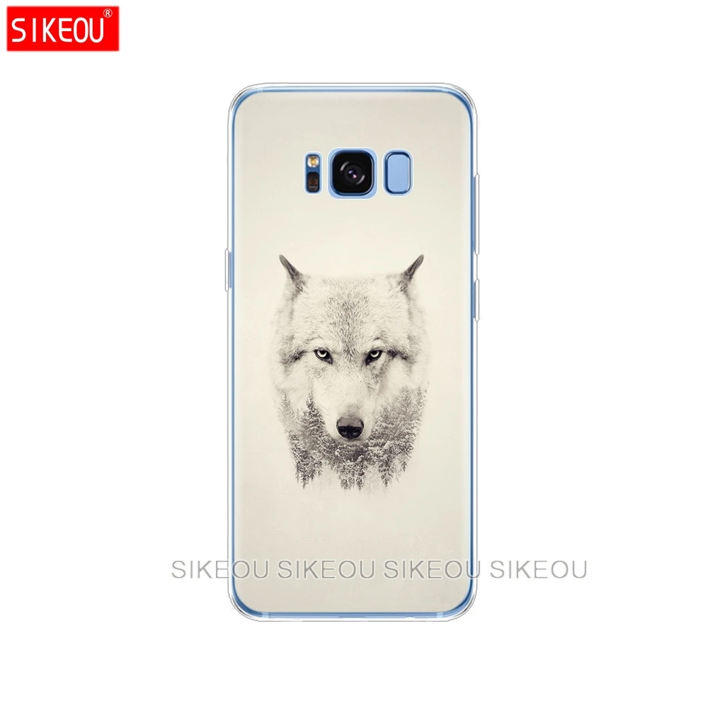 Силиконовый чехол для Samsung Galaxy S9 S8 S7 S6 edge S5 S4 S3 PLUS телефона Running Fierce wolf | Мобильные