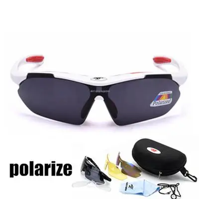 Cycling Glasses 4 Поляризованные очки для велоспорта, очки с 3 линзами, Uv400, очки для горного велосипеда, Mtb, для бега, рыбалки, солнцезащитные очки, очки - Цвет: Cycling Glasses 4