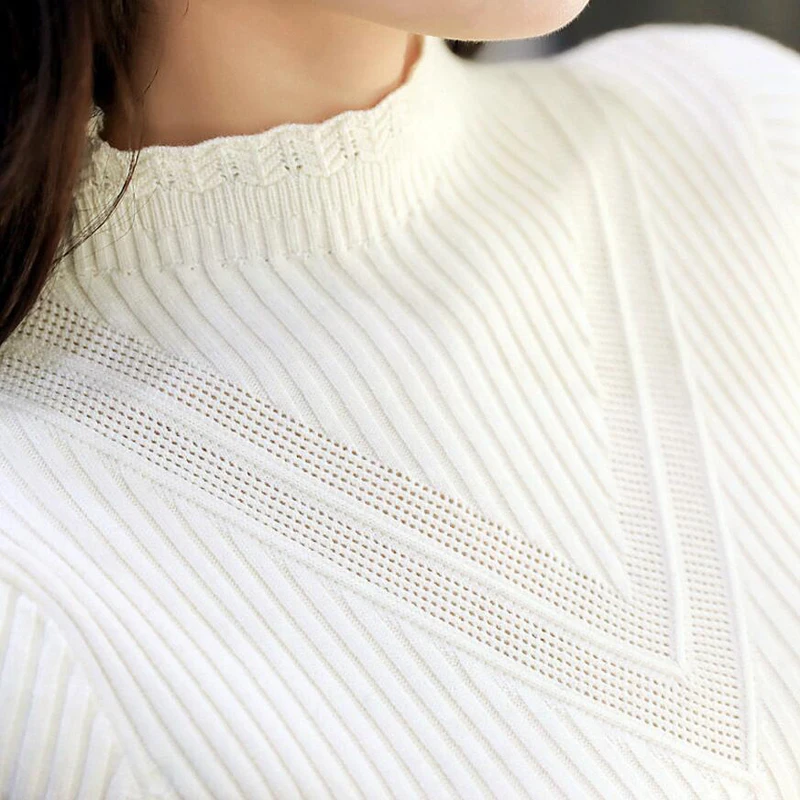 New Pullover Women Turtleneck Sweater Female Jumper Warm Autumn Winter Knitted Slim LJ0699 | Женская одежда
