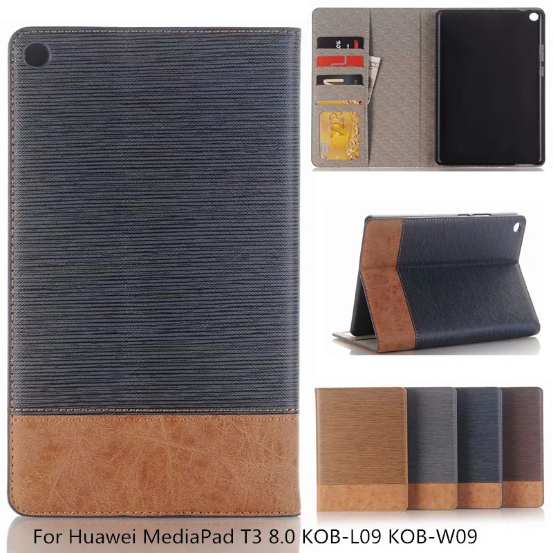 Для Huawei T3 8 Бизнес Магнитный PC кожаный флип чехол для MediaPad 0 KOB-L09 KOB-W09 планшета |