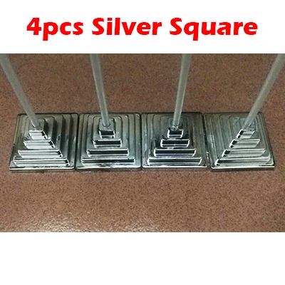 4pcs Silver Square YAZANIE 14*21 см, 4 шт., настольный индийский флаг с золотой основой, швейцарский Ангольский национальный стол, флаги и баннеры - Цвет: 4pcs Silver Square