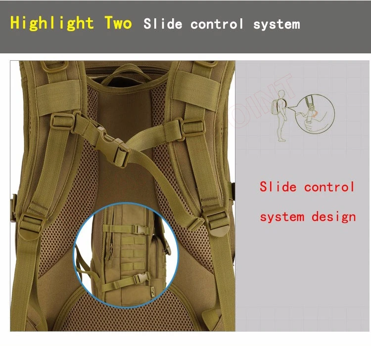 ACU/CP/Black Nylon 40L Tactical Backpack Rucksacks Military Army Bag Men Women Outdoor Waterproof Travel Hiking Camping Bag S413