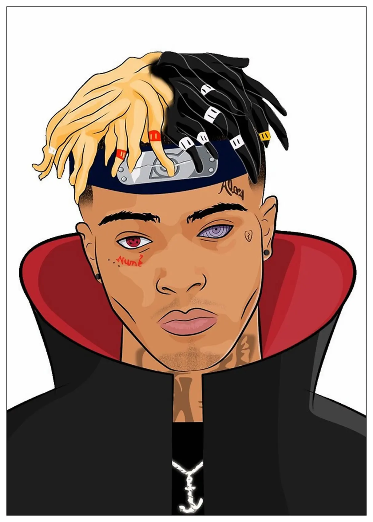 XXXTentacion рэп хип-хоп музыка Звезда Певица художественный плакат белая бумага с покрытием печать живопись для домашнего декора Настенный художественный плакат