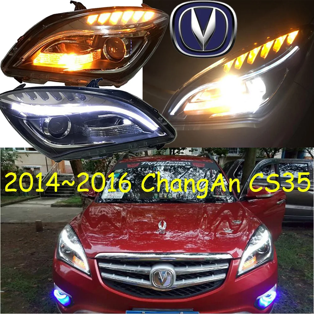 ChangAn CS35 головной светильник 2014 ~ 2016 подходит для LHD Бесплатная доставка! туман 2