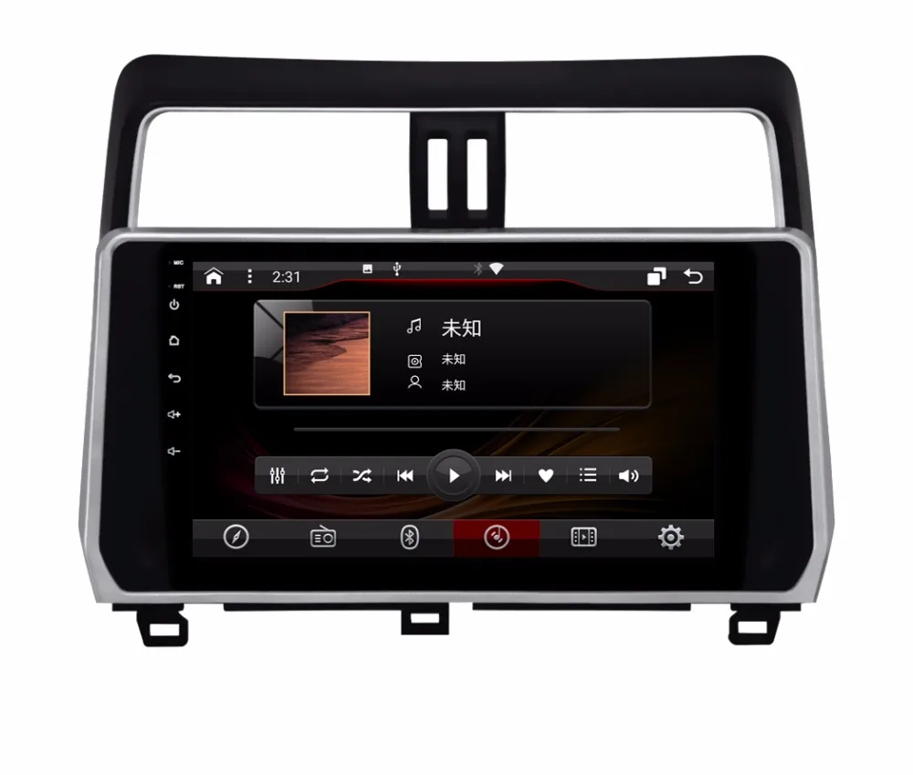OTOJETA DSP стерео carplay android 8.1.2 Автомагнитола для TOYOTA Prado LC150 Gps navi ips экран видео плеер магнитофон