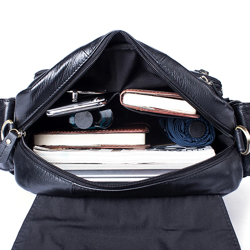 Рюкзак WESTAL мужской для ноутбука из натуральной кожи ранец на плечо с защитой от