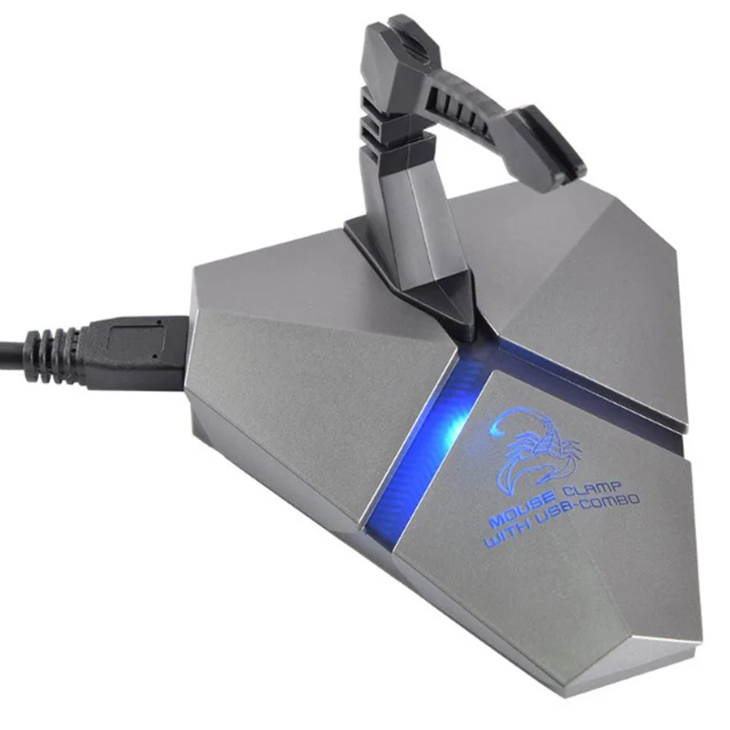

Компьютерная игровая мышь Банджи шнур зажим USB 2,0 концентратор с держателем для мыши провода Органайзер для кабеля кардридер