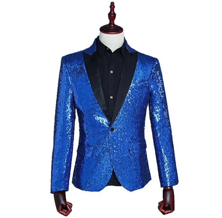 Мужской Блейзер серебряного золотого красного цвета пальто костюм для свадьбы