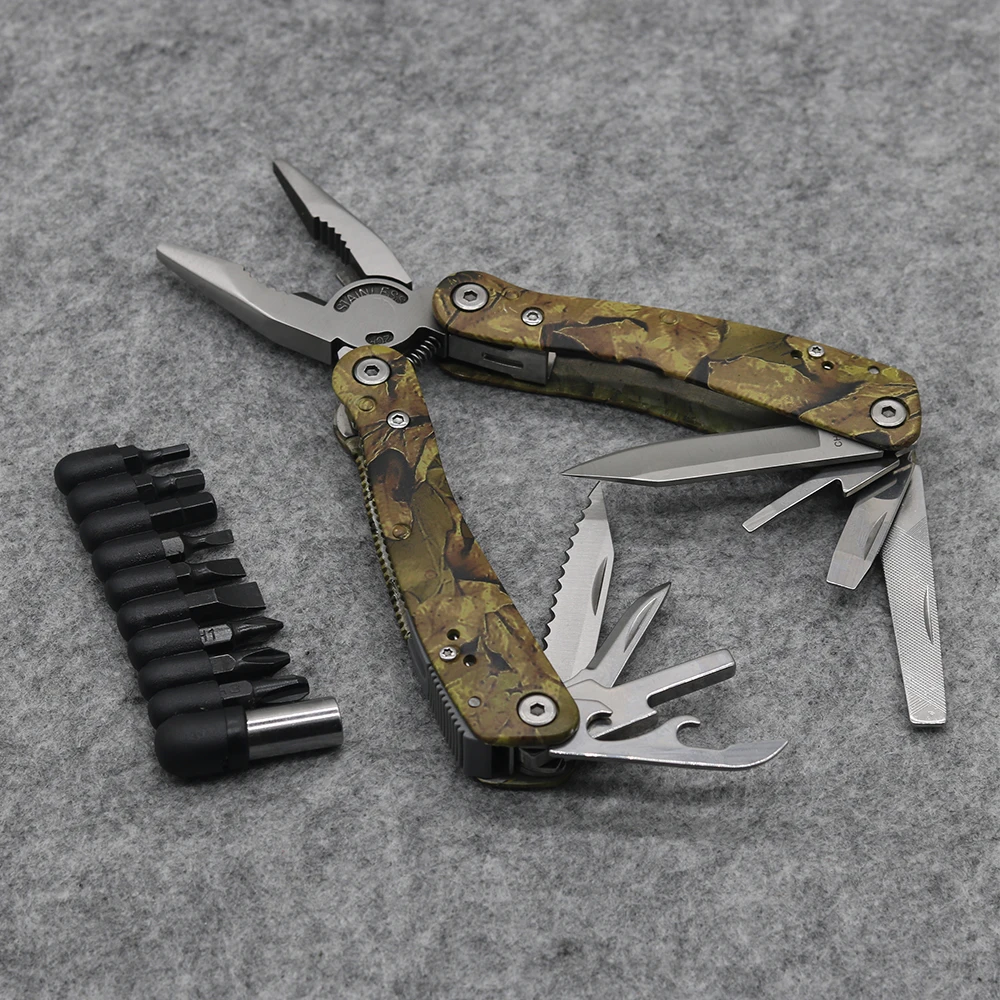 Уличные многофункциональные инструменты плоскогубцы с отверткой набор для