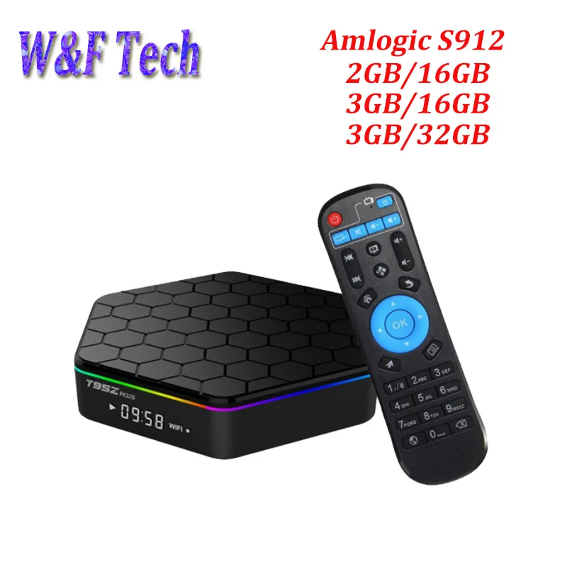 ТВ приставка Amlogic S912 T95Z Plus медиаплеер 2 ГБ 16 4 K HD2.4G 5G Wi Fi BT4.0 гигабитная Lan Android 7 1|s912