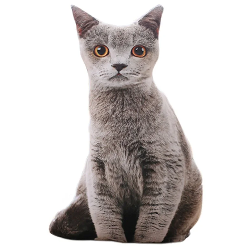 3D подушка в виде кошки кукла креативные милые плюшевые игрушки котенка подарок