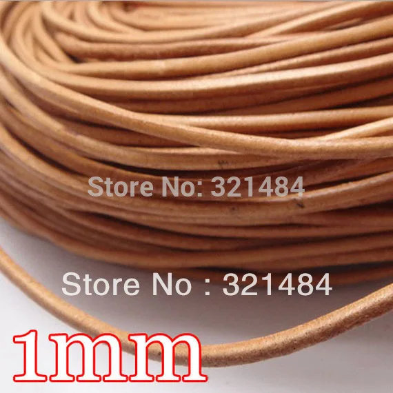 

1mm Primary color Leather cord rope string (real guniune cow leather material)