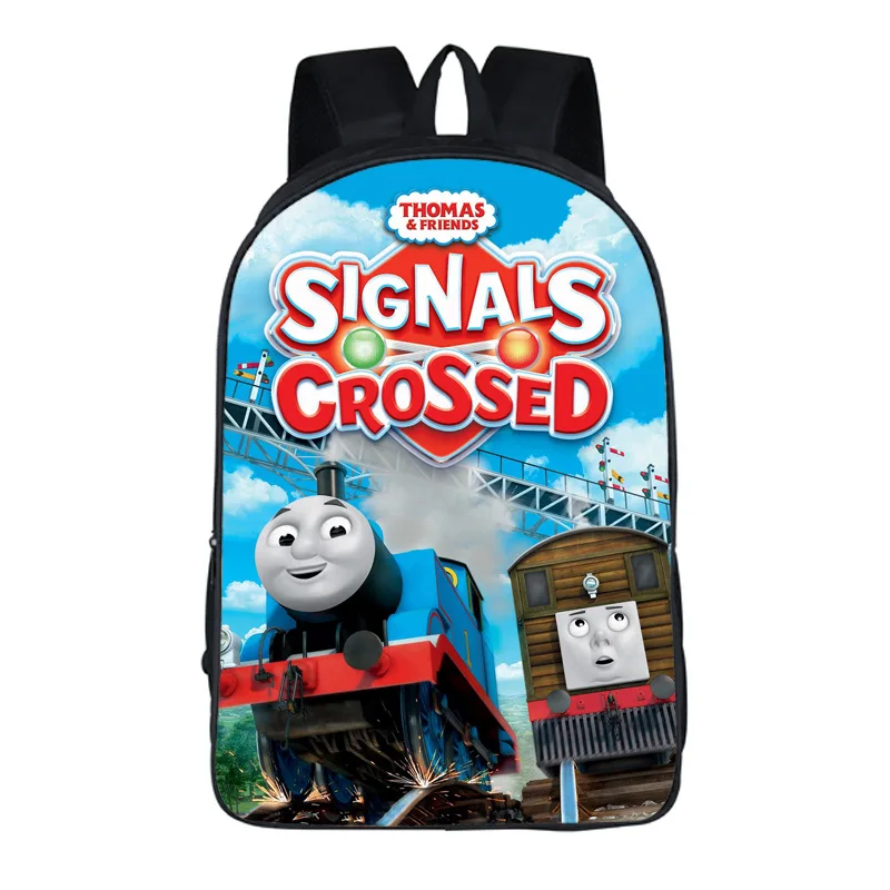 King of the Railway New Term Boys Girls School Bag Cartoon Printing Fashion Backpack Kids Children Mochila | Мужские рюкзаки