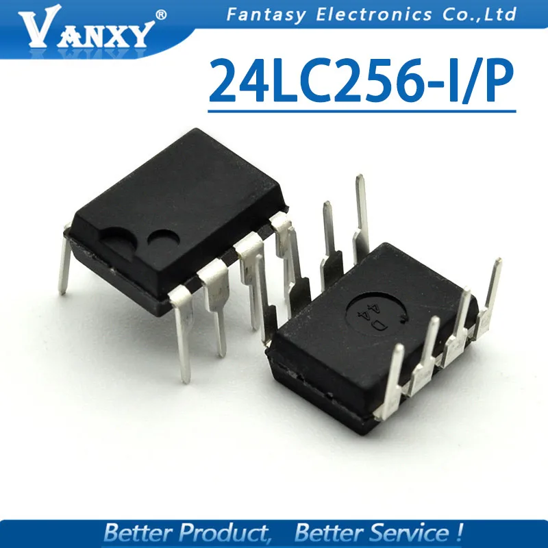 5 шт. 24LC256 I/P DIP 8 24LC256I/P DIP8 EEPROM I/P|Интегральные схемы| |