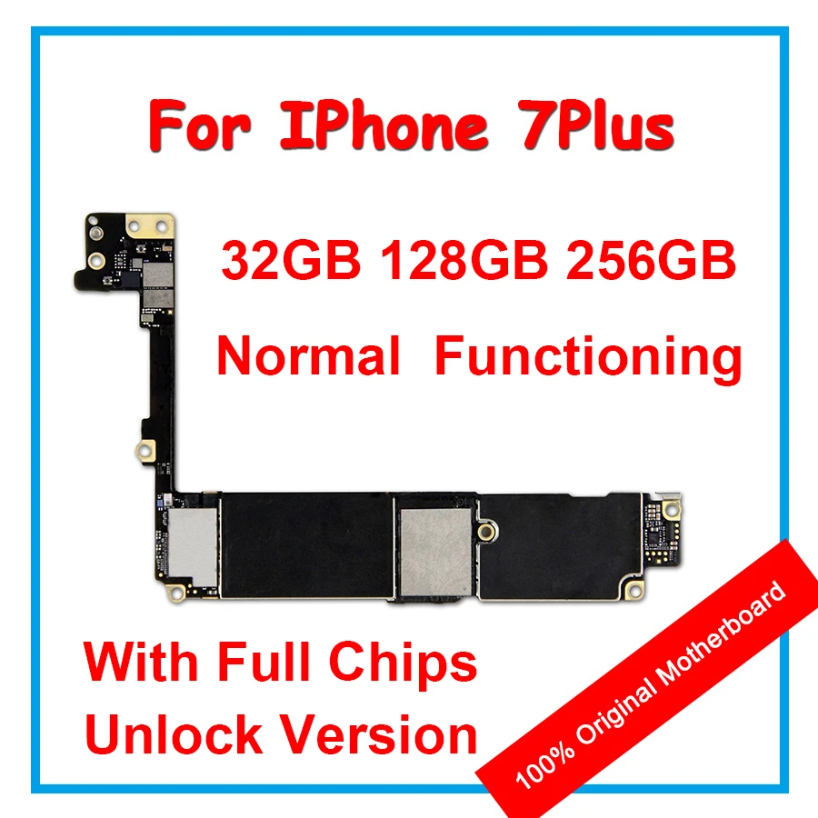Оригинальная материнская плата для iPhone 7 Plus 7 P 32 ГБ/128 ГБ/256 ГБ разблокированная материнская плата без Touch ID логическая плата IOS с чипами
