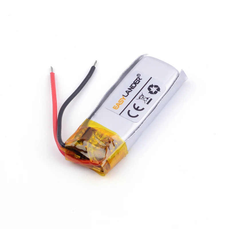 

3.7v lithium ion rechargeable battery 351025 55mah CE FCC ROHS MSDS quality certification