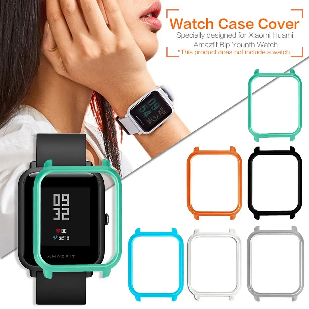 Умный протектор для часов чехол тонкая красочная Рамка PC Защитный Huami Amazfit Bip