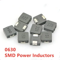 10pcslot 0630 smd power inductors 1uh 2 2uh 3 3uh 4 7uh 6 8uh 10uh 15uh 22uh 33uh 47uh 773