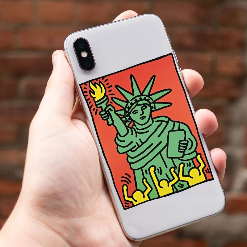 Keith Haring art в продаже Роскошные классные аксессуары для телефона чехол iPhone 8 7 6SPlus X SE