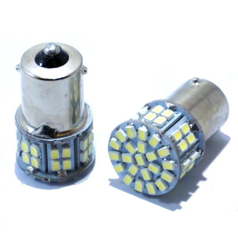 2X Автомобильные светодиодные лампы s25 p21W ba15s 1156 bay15d 1157 50 led smd 1206 50smd 1206SMD белого
