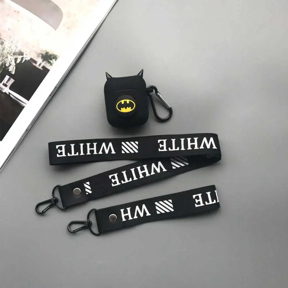1 Силиконовый беспроводной чехол для наушников Marvel Super Hero, Bluetooth, защитный чехол для Airpods, аксессуары для Apple Airpods Char - Цвет: 1