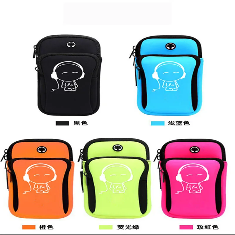 Mobile phone arm bag outdoor men and women sports earphone hole running | Мобильные телефоны и аксессуары