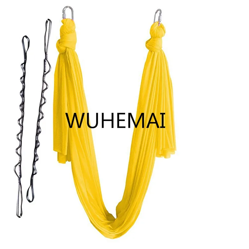 Гамак для йоги Wuhemai 4 метра качающийся тканевый гамак воздушной тяги - Фото №1