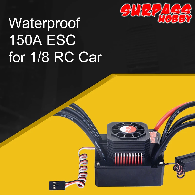 Водонепроницаемый Электрический регулятор скорости SURPASS HOBBY KK 150A ESC для