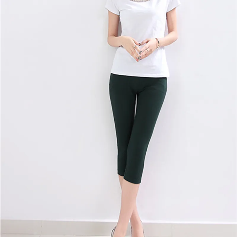 2018 Большие размеры женские корейские леггинсы с высокой талией брюки чистой |