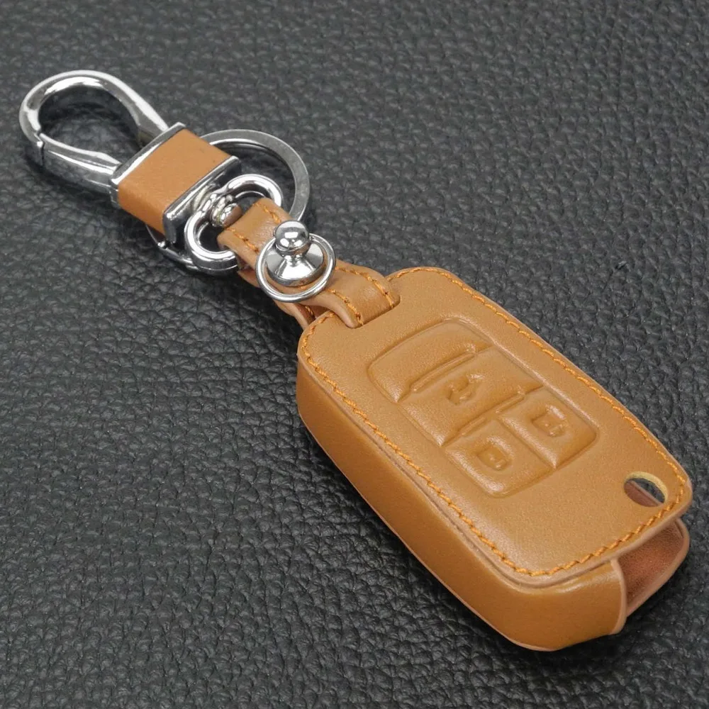 Jingyuqin кожаный флип-ключ чехол для Chevrolet Cruze Aveo Buick Vauxhall, Opel Insignia Astra J Zafira C дистанционным управлением автомобиля 3BTN чехол