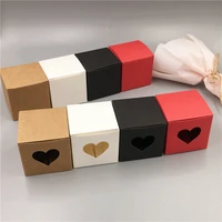 100pcslot brown paper box for jewelrycandy small gift box diy soap packing box kraft present box wedding party wrapping carton