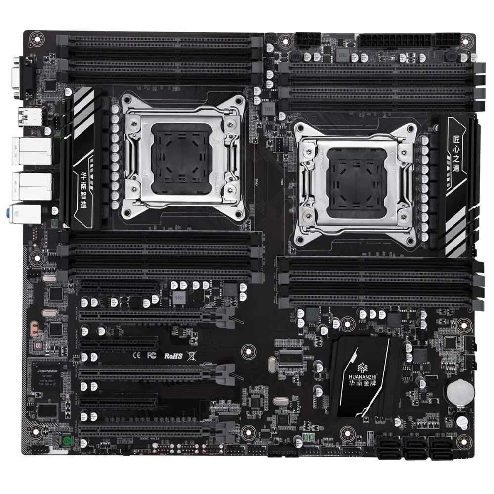 Материнская плата HUANANZHI X79 16D CPU RAM Combo Dual Intel Xeon E5 2697 V2 2 7 ГГц 10 ядер большой бренд