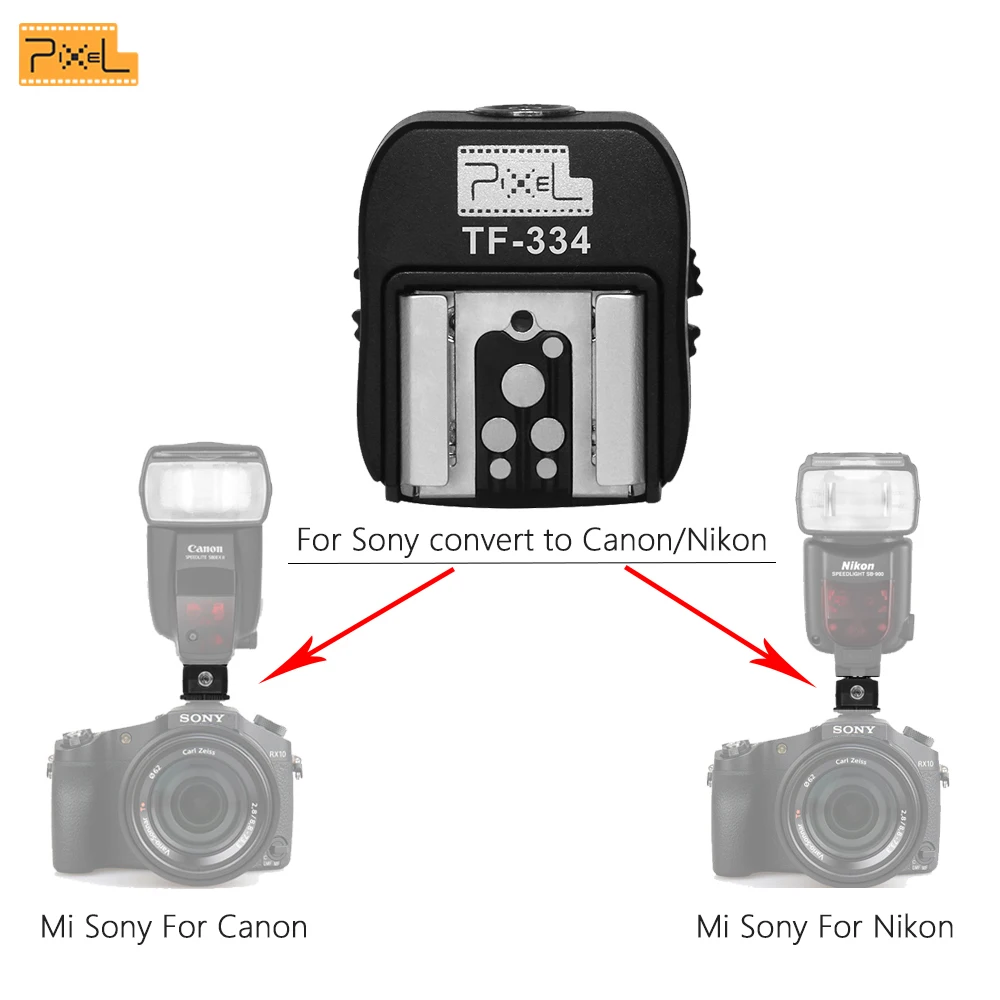 Pixel TF 334 адаптер для Sony A7 A7S A7SII A7R A7RII A7II NEX6 RX1 RX1R RX10 RX100II Mi камера Canon Nikon|Аксессуары
