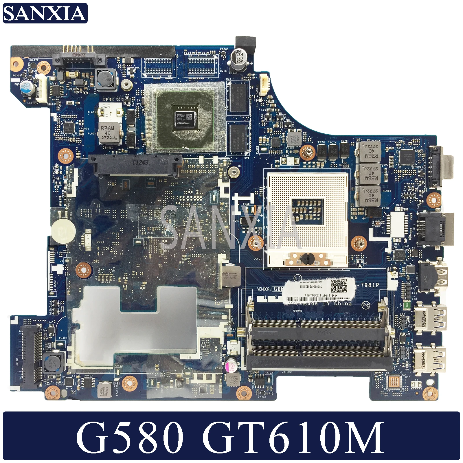 KEFU LA-7981P материнская плата для ноутбука lenovo G580 оригинальная материнская плата GT610M
